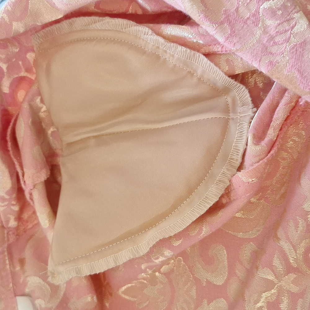 3/$20--Vintage Pink Brocade Jacket, Cropped, No Boundaries, Sz 7 Juniors, NWOT - Picture 13 of 13